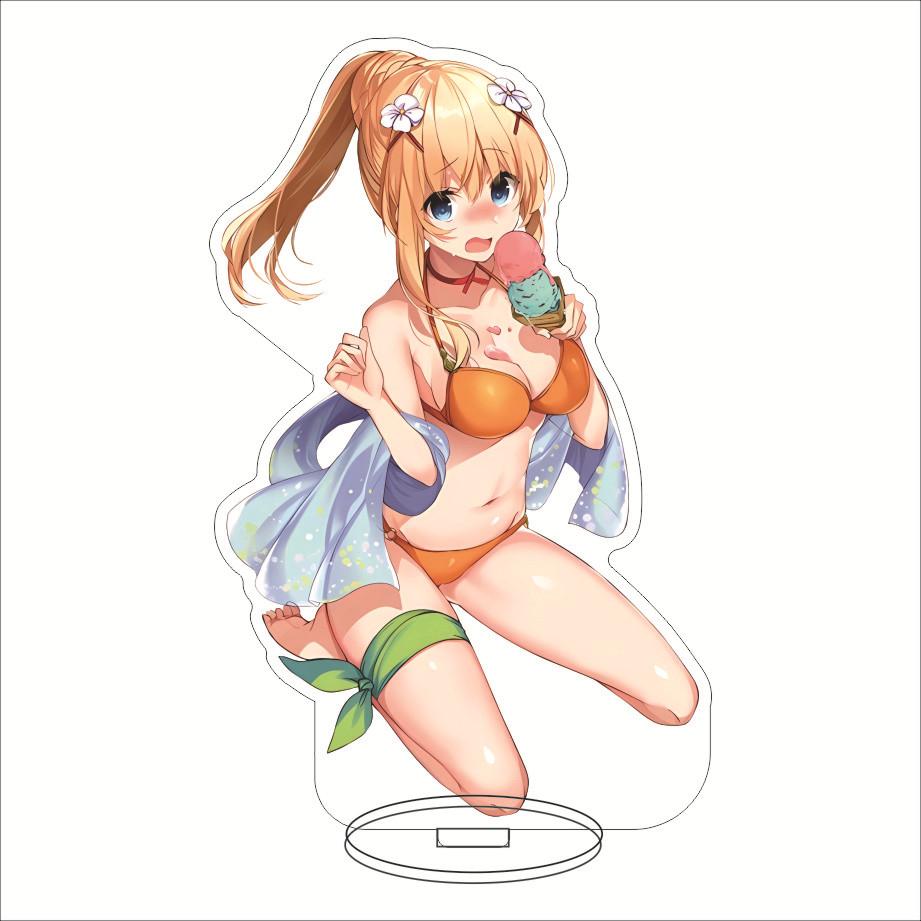 Anime To Offer Fireworks for A Better World Stand Cartoon Acrylfigur Standing Model Plate Desktop Cosplay Collections