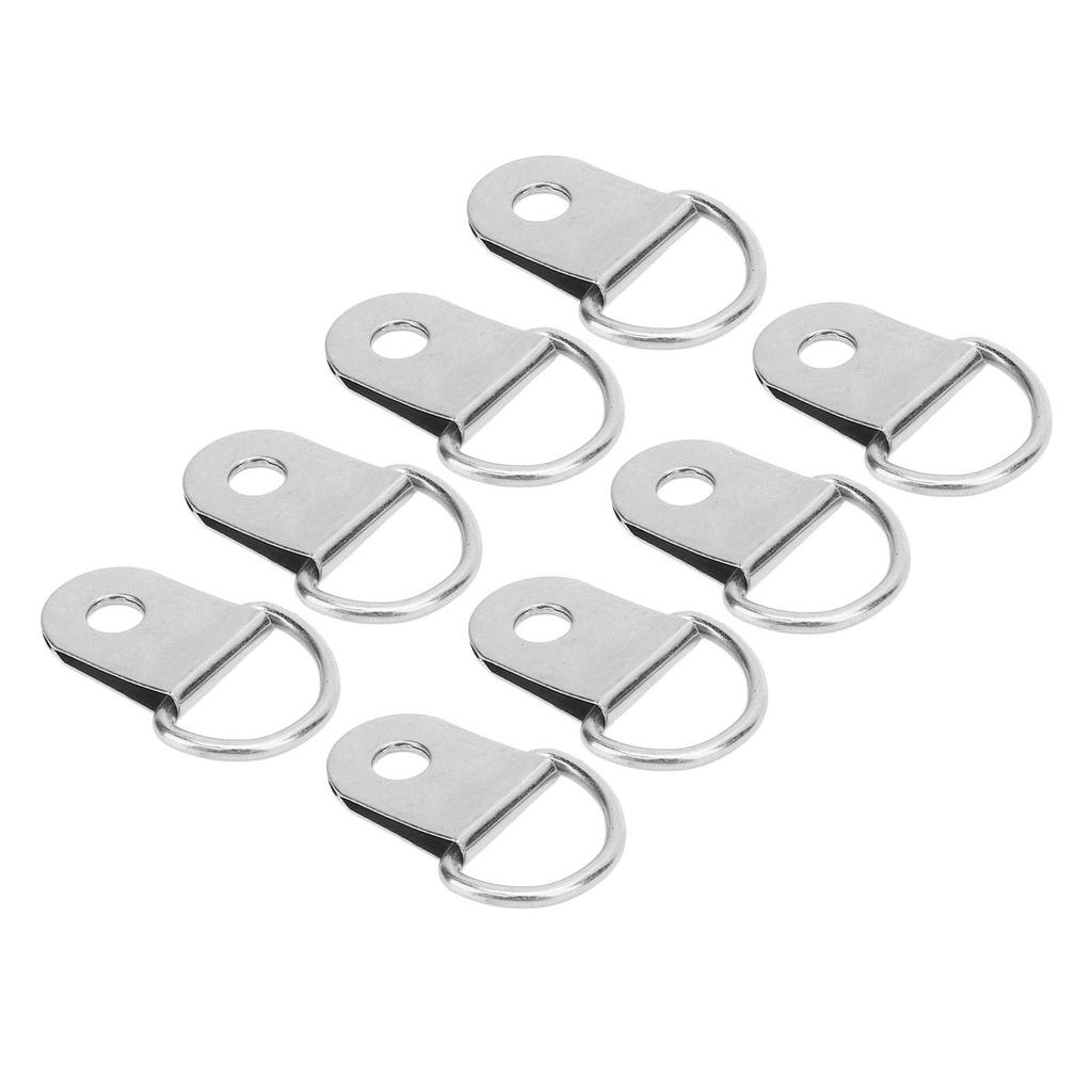 50 Set Schuh Stiefel Schnürhaken mit 8mm Eisen Nieten Schlaufe D-Ring Schnalle Metall Reparatur Zubehör