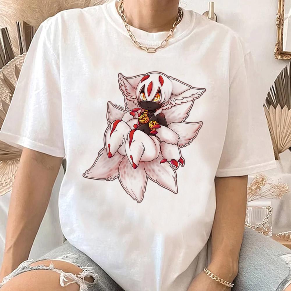 Made in Abyss T-Shirt Men Women Summer Cute Japanese Animal T Shirt Short Sleeve Graphic T Shirts Streetwear Women's Clothing