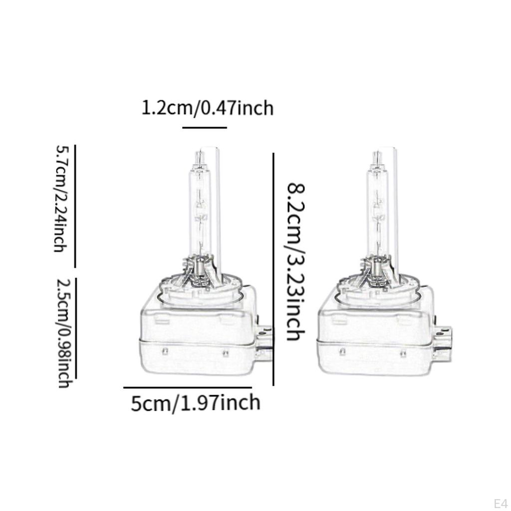 2Pcs D3S Hid Headlight Bulbs 35W Replacement Headlamp for SUV