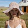 Woven Straw Hat Sunshade for Seaside Beach Holidays – Breathable, Openwork Design with a Wide Brim to Flatter the Face