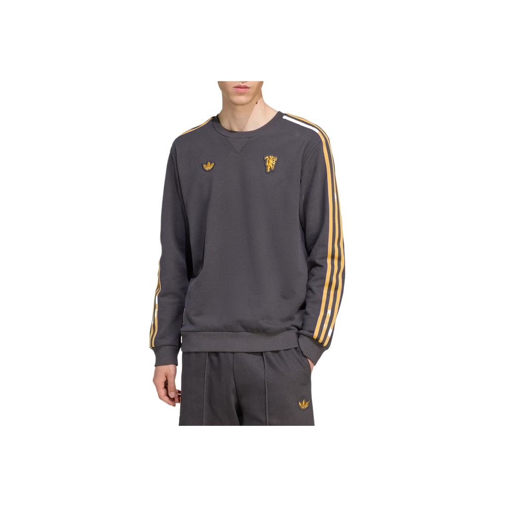 adidas Originální Manchester K pokožce šetrná všestranná módní mikina s kulatým výstřihem Pánská mikina JN2824