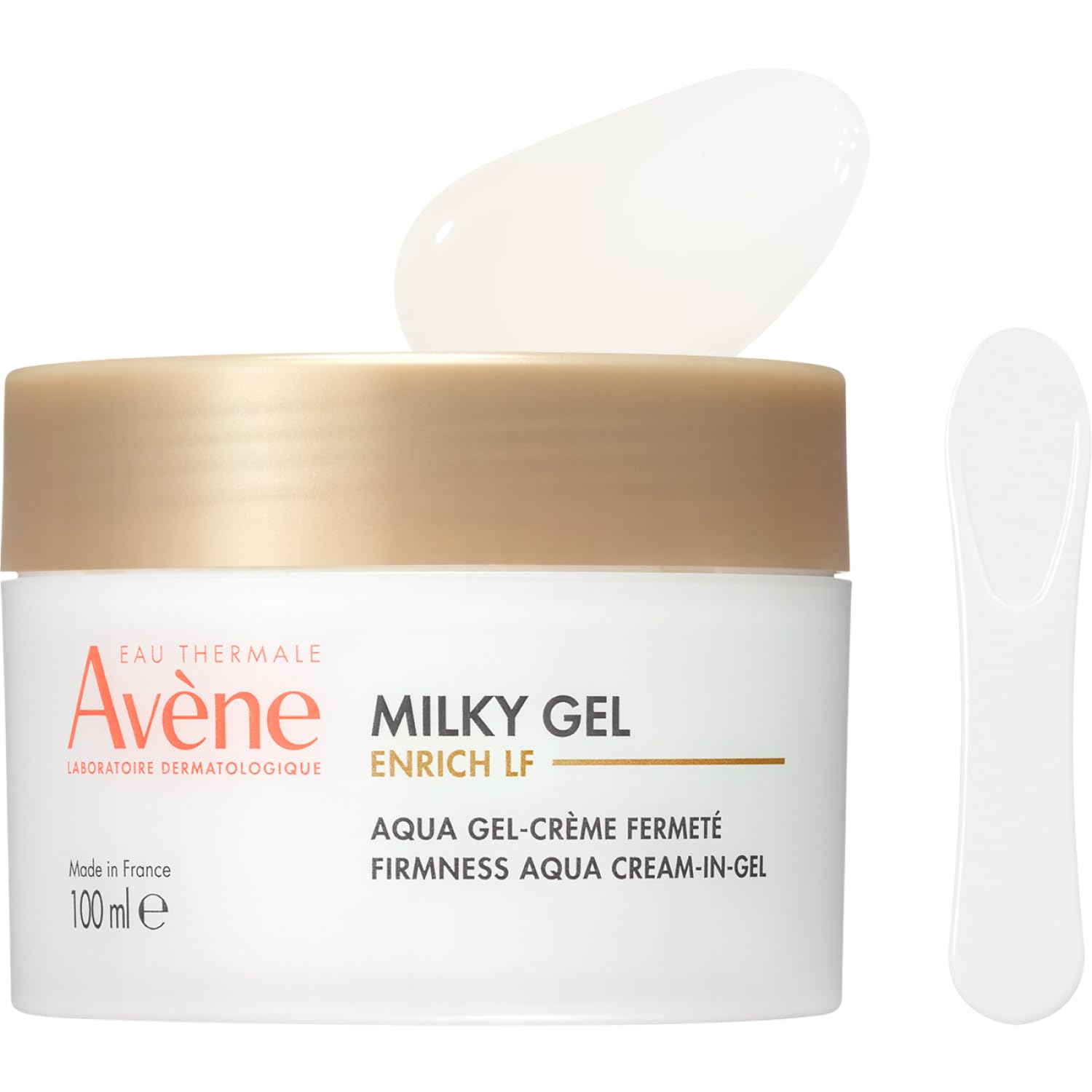 Гель-лак Avene Milky Gel Enrich LF 100 мл с фруктово-цветочным ароматом. Для тонкой и чувствительной кожи. Дермакосметика. Комплексное средство для борьбы с сухостью, морщинами и повышения упругости.