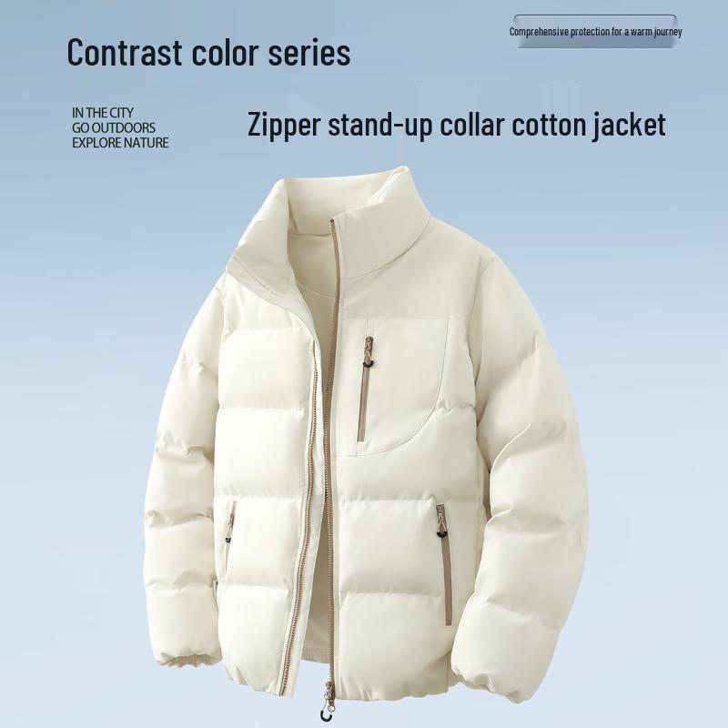 MINISO Men's Color Block Winter Padded Outdoor Jacket