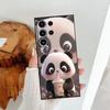 Cute Panda Funda Phone Cover Case for Samsung Galaxy S25 Note 20 8 9 10 S20 Ultra S26 S10 S9 S23 S24 Plus S21 FE