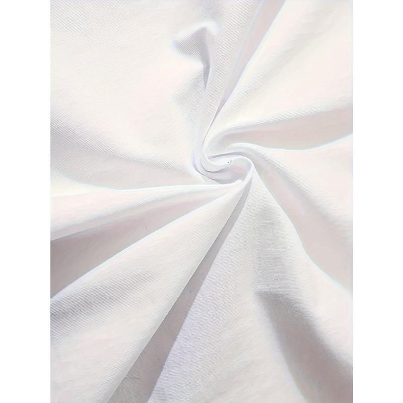 European Size Women'S Casual Daisy Print T-Shirt - Short Sleeve Crew Neck, with Vibrant Blue & White Design, Perfect for Spring & Summer Outfits