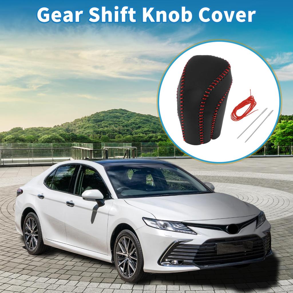 A ABSOPRO Shift Knob Cover for Toyota Camry 1pc Ergonomic Design 2018-2024 - - Anti-slip, Dustproof, Waterproof,