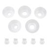 5 Pcs Duckbill Valves Flange Inserts Kit 13 15 17 19 21mm Pump Parts Replacement for Electric Pumps
