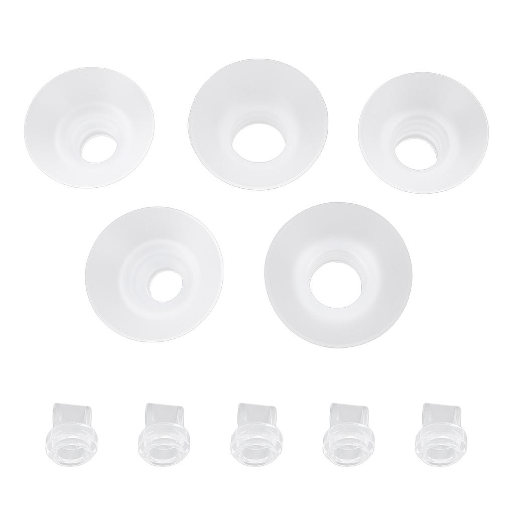 5 Pcs Duckbill Valves Flange Inserts Kit 13 15 17 19 21mm Pump Parts Replacement for Electric Pumps