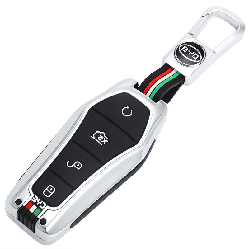 Metal Key Cover for BYD Qin Plus DM-i, Dolphin e2, Yuan, e6, and e3