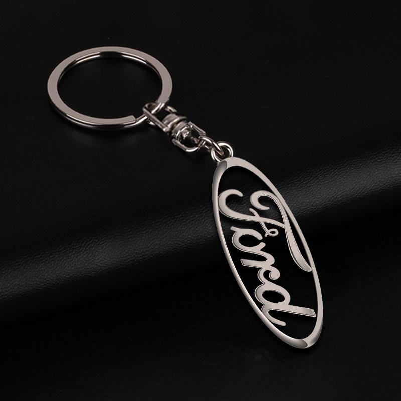 Car Accessories 3D Metal Car KeyChain Key Ring Chain Auto Styling For Ford Focus 2 MK2 MK3 Fiesta Mondeo Ranger Kuga