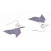The Cocotte - Origami Cocotte Purple Paper Earrings