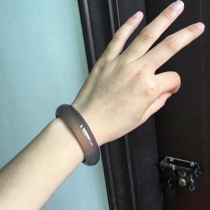 1 Stück Natürlicher Achat Jade Armreif Modischer Charme Jade Armreif Damen Geschenk