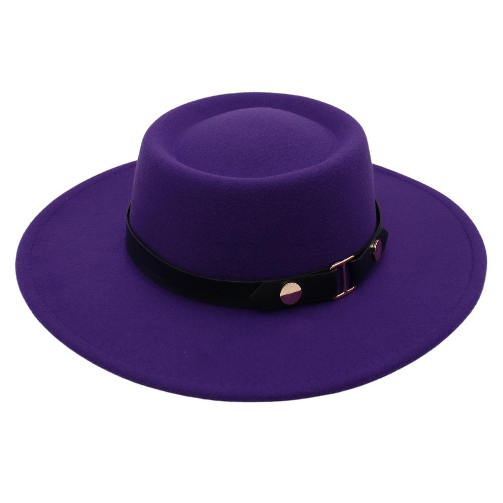 Nyugati Cowboy Kalap Szélvédő Kötél Jazz Kalap Velúr Vintage Felsőkallap Filc Kalap Gyapjú Kalap Férfiaknak és Nőknek