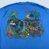 Vintage Jamaica Shirt Mens S/M Blue Surf Beach Pocket Tee Waterfall 90s