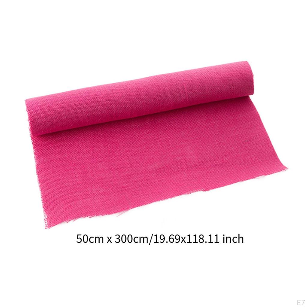 Linen Fabric Handmade Material DIY Multipurpose Lightweight Needlework Sewing Cloth for