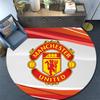 Man Utd Round Area Rug,Carpet Rug for Living Room Bedroom Sofa Playroom Decor,Non-slip Floor Mat