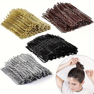 50 STUKS U-vormige Haarspelden Verdikt 5cm Haarclips voor Haarstyling Bruidshaaraccessoires Salon Haarspelden voor Kapsels met Knot en Opgestoken Kapsels