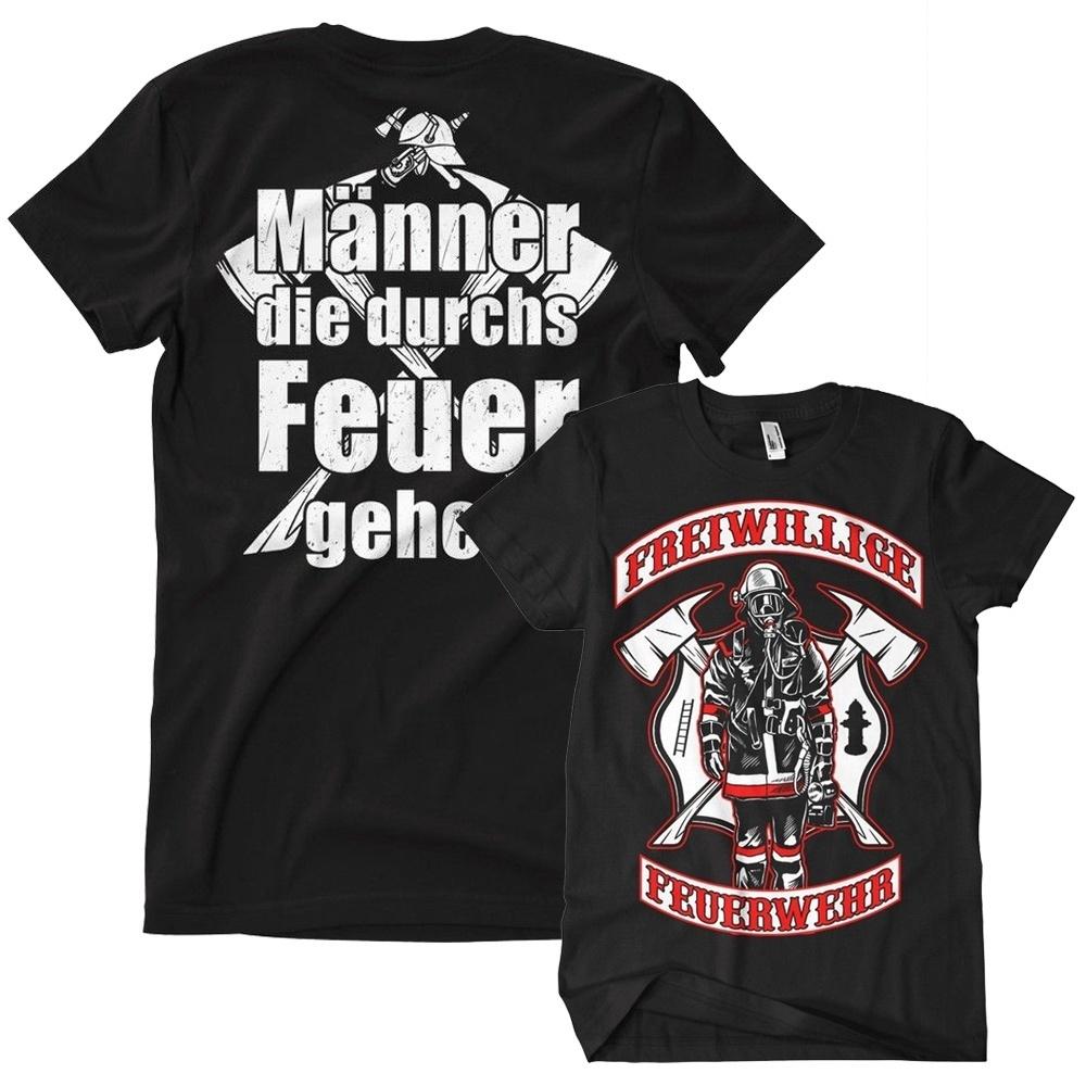 Feuerwehr 4 Premium T-Shirt Freiwillige,FFW,Helden,Einsatz,Kult,Rettung,Rescue