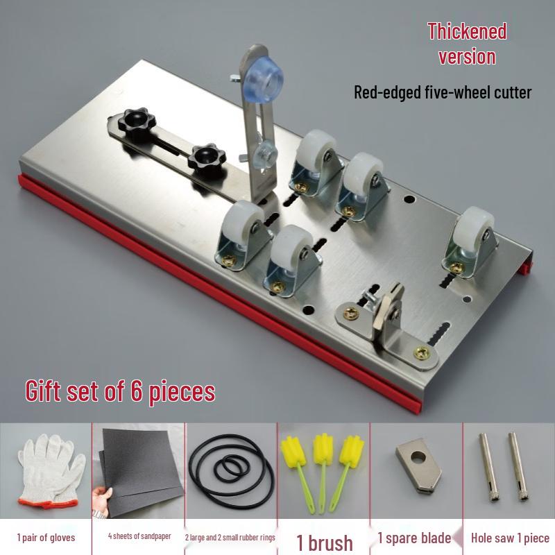 

Red Edge 5-Wheel Glass Bottle Cutter Kit