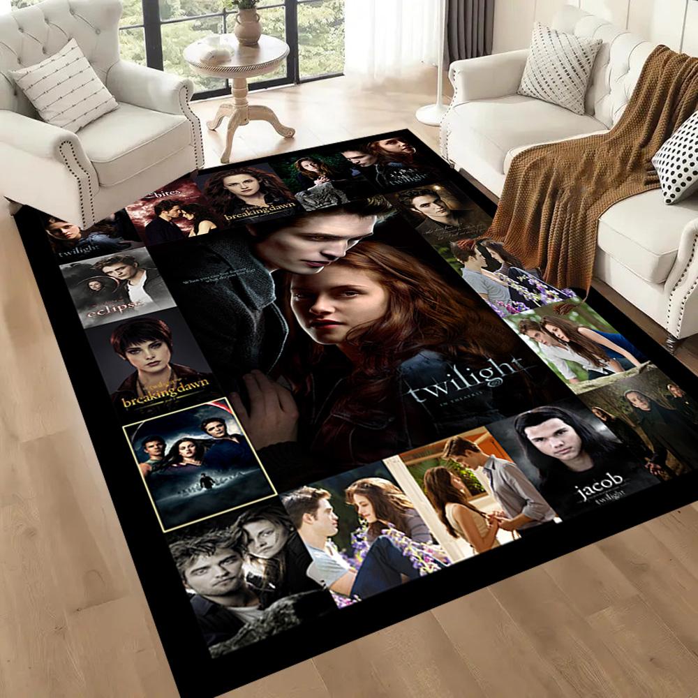 Twilight Saga Romance Square rugs are a great choice for living rooms, bedrooms, home décor, and as gifts.