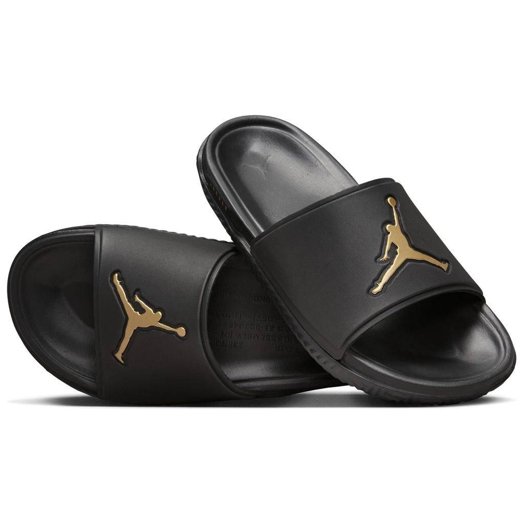 New JORDAN Jumpman Slide 'Black Metallic Gold' FQ1598-007