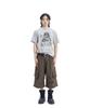 AAKAM Knee Pin-Tuck Bermuda Cargo Pants (Brown)