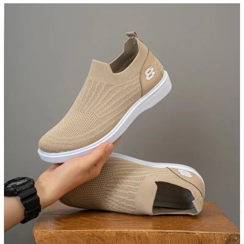 Fashion Summer New Men's Shoes Mesh Flat Bottomed Loafers Casual Board Shoes Casual Men's Cheap Shoes Clearance Free Shipping