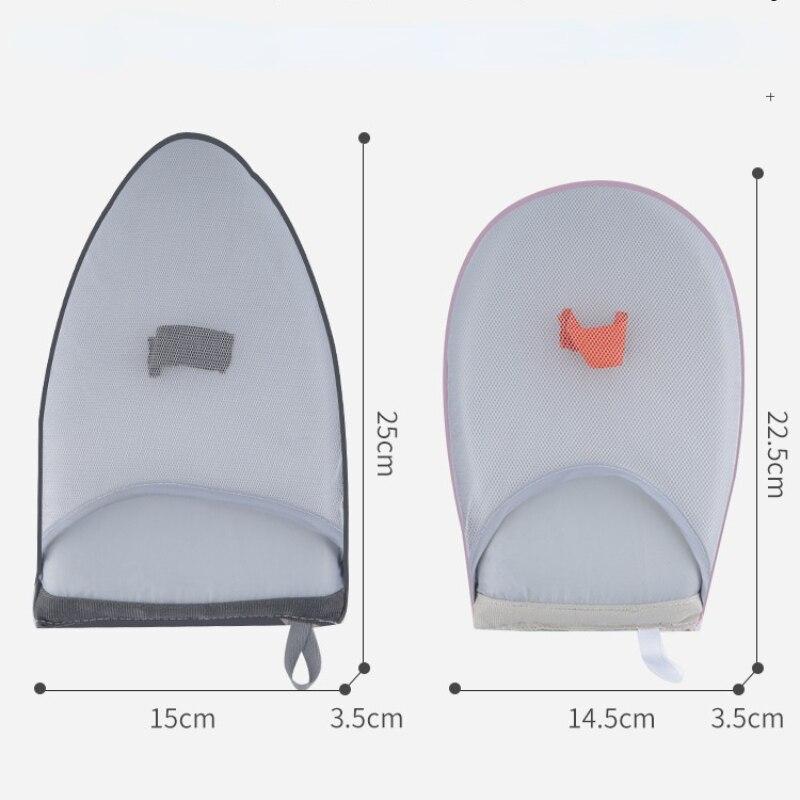 Mini tampon de călcat de mână Suport pentru masă de călcat Mănușă rezistentă la căldură pentru haine Fier de călcat cu aburi Suport de masă portabil