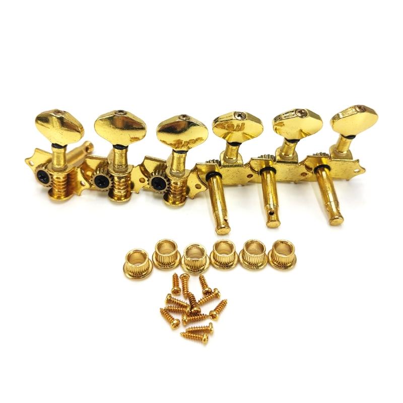 6Pieces Metal Guitar Tuning Machines Suitable for Professional Musicians Seeking Superior Sound and Robust Construction