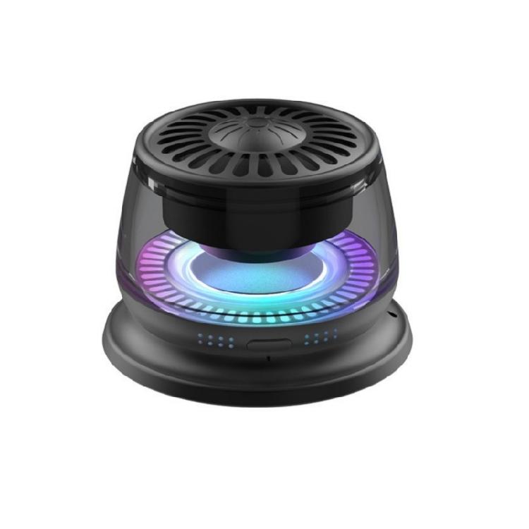 

Portable Bluetooth-compatible Speaker Magnetic LED Color Light Outdoor Sport Speaker Phone Holder Speaker with LED Light 1