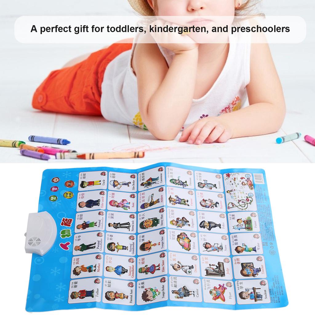 Family Members Occupations Poster Wall Chart Toddler Learning Educational Toys
