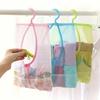 1pc Hangable Storage Mesh Bag | Multi-Purpose Clothespins Organizer, Polyester, Suitable For Kitchen And Bathroom, Drying And Storage Supplies