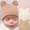 Newborn Baby Bear Ears Pullover Hat - Soft & Comfortable
