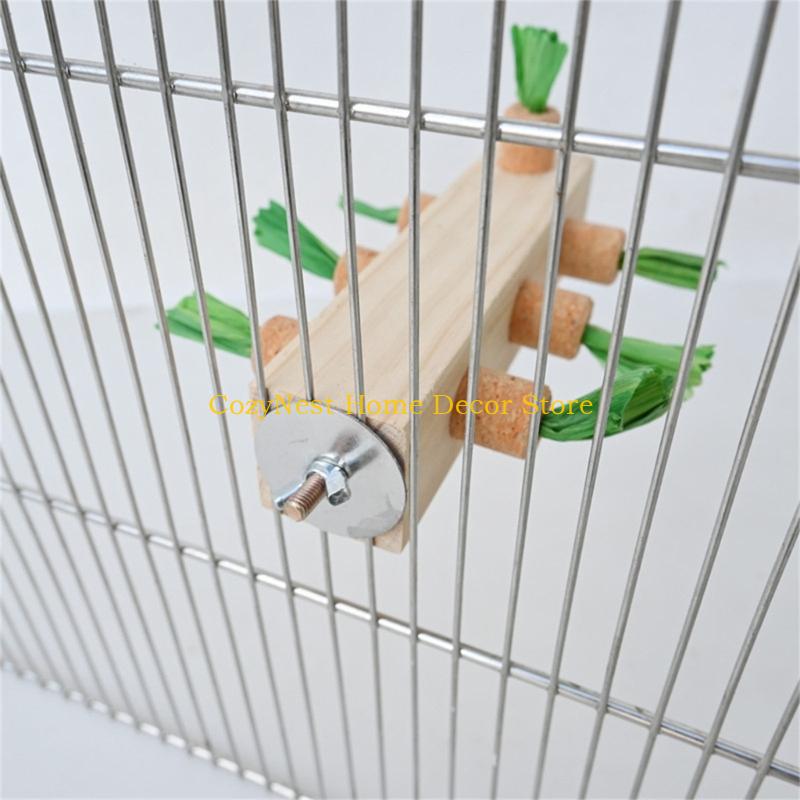 

92MF Bird Cage Perch Toy Parrot Stand Platform Bird Cage Accessories Bird Chew Toy China Mainland