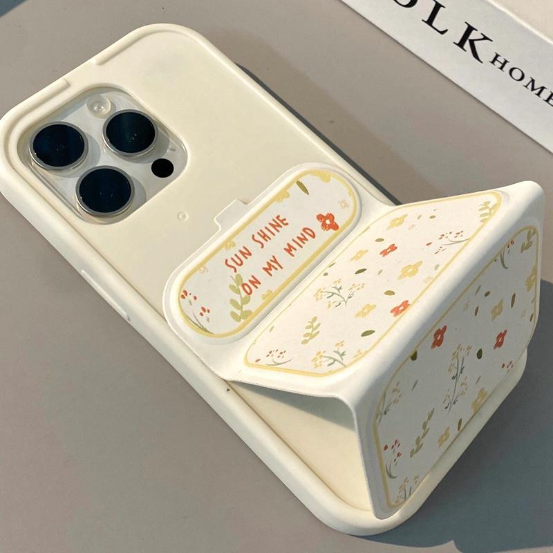 

Simple Flower Illustration for IPhone16promax Mobile Phone Case for Apple 15pro New Model 13 Folding For iPhone 11