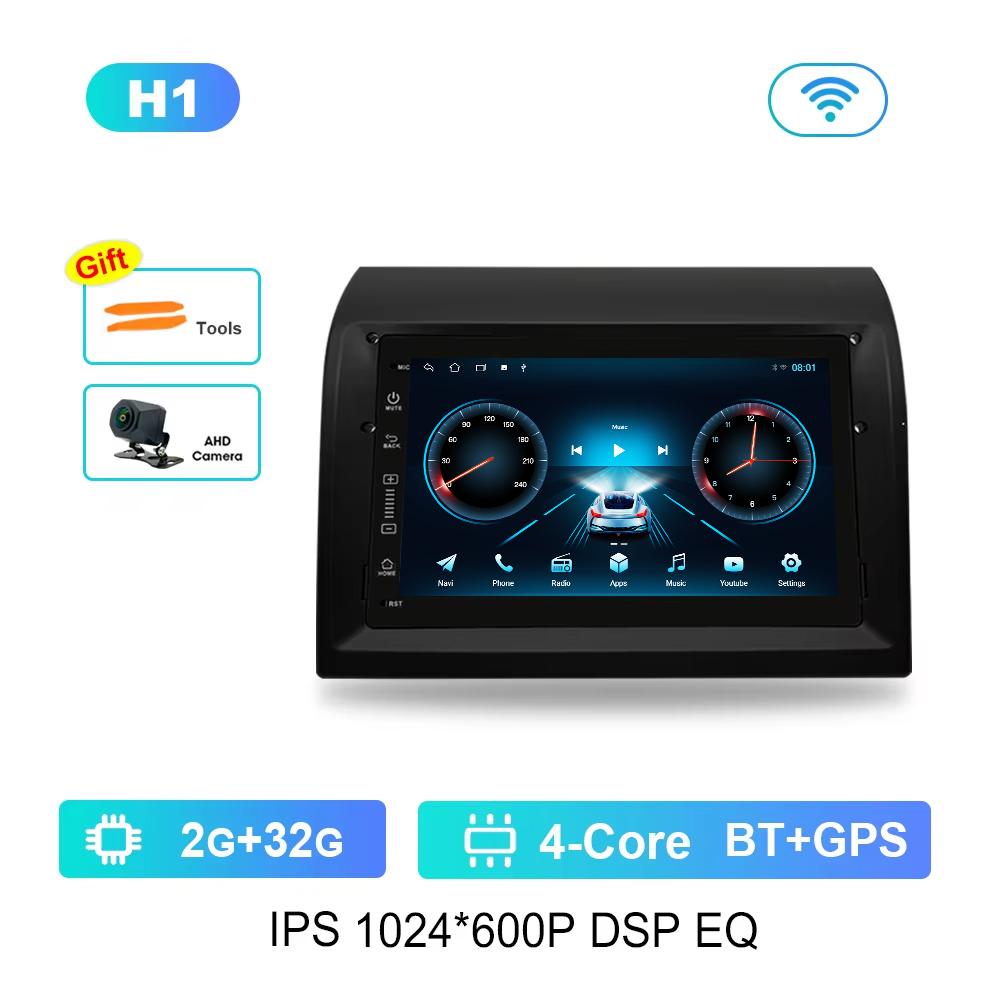 Android Car Radio Multimedia Video Player 7 Inch for Fiat Ducato 2006 - 2016 DSP Stereo GPS Bluetooth HD Touch Screen Carplay
