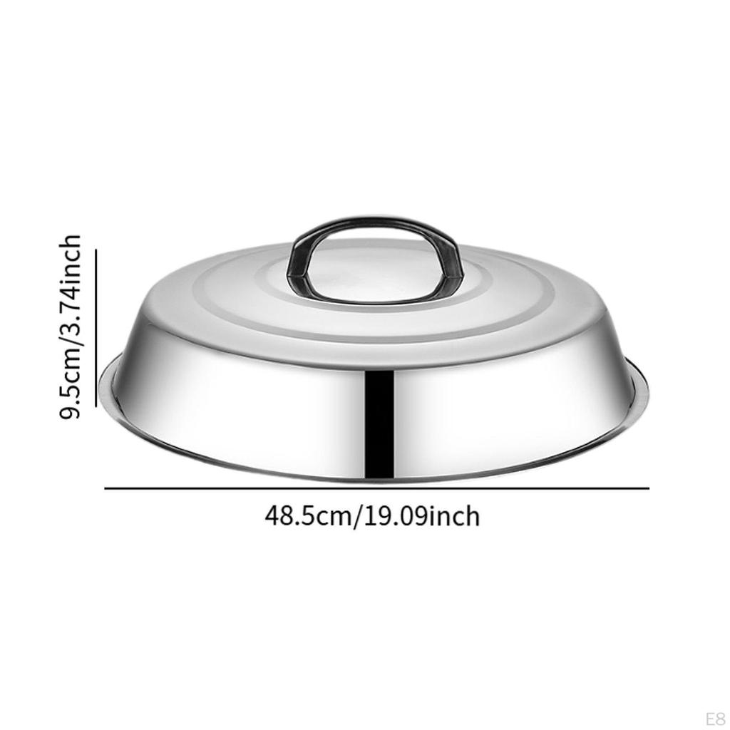 Basting Cover Burger Cooking Pot Lid Cheese Melting Dome for Kitchen BBQ Griddle