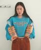 Sseomweeobeoteo New Wave Logo Sweatshirt - Blue