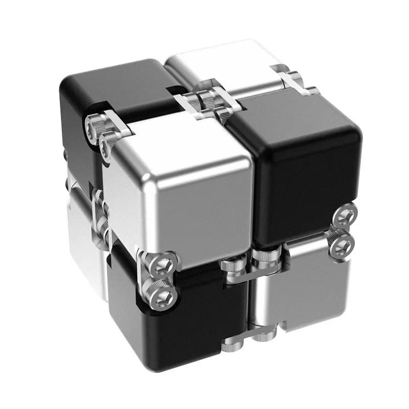 Fashion Metal Infinite Magic Cube New Unique Upgraded Disassembled Assembled Developing Intelligence Decompression Toy
