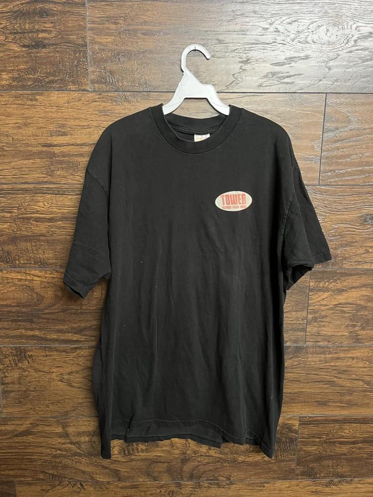VTG Tower Records Empoyee T-shirt Laguna Hills Wow Est. 1998 Unisex T-Shirt L