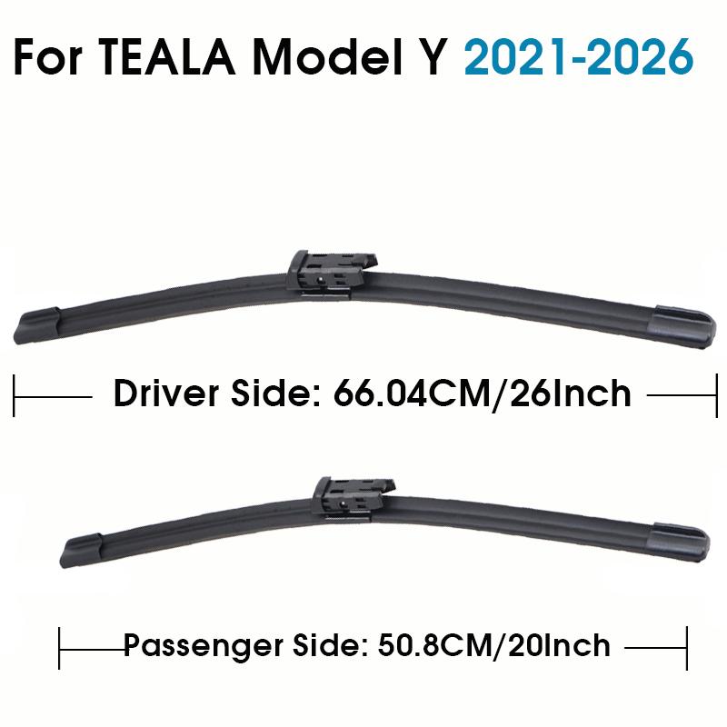 Car Wiper Blades 26"+20" For TESLA Model Y 2021-2026 Windshield Windscreen Front Window Blades Car Accessories