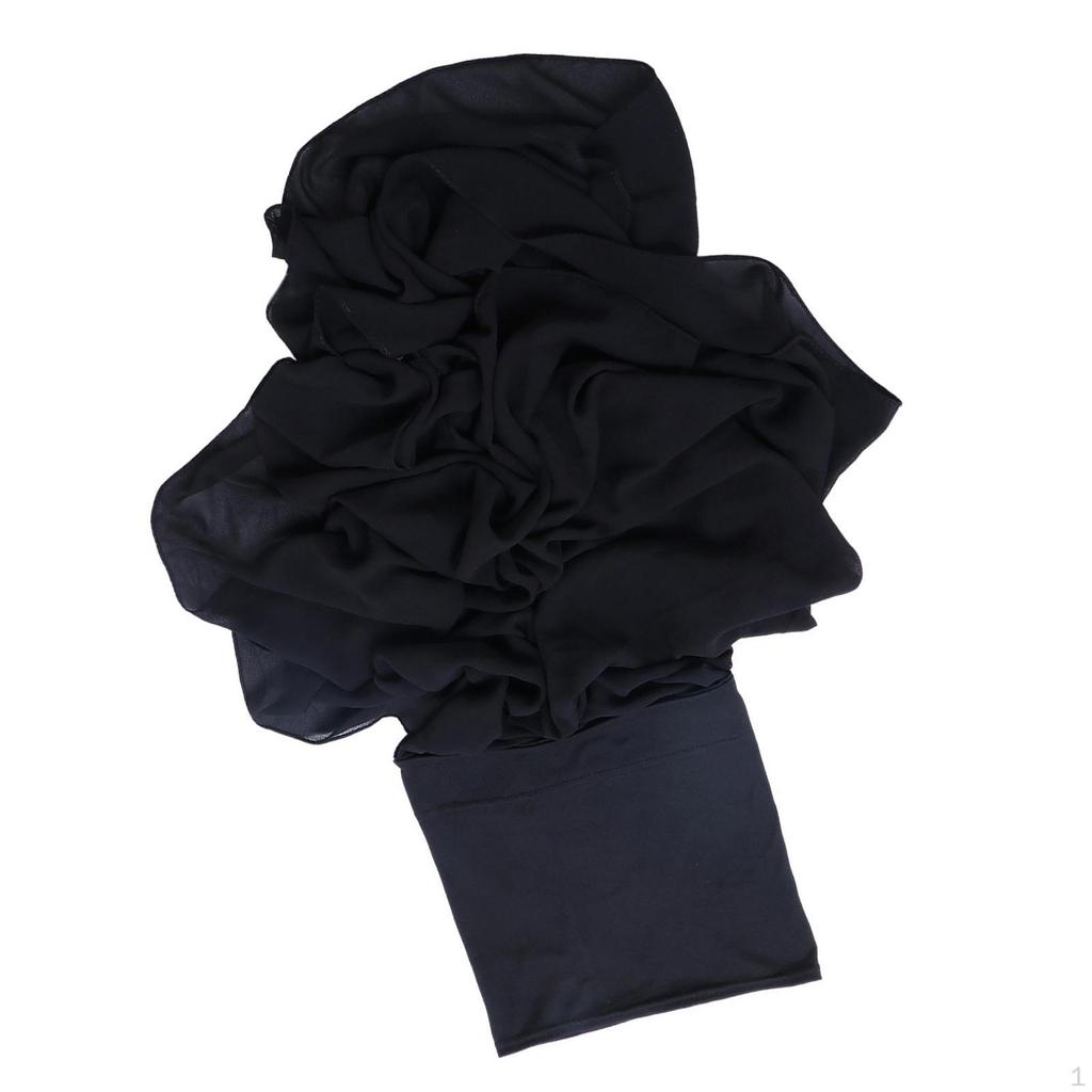 Chiffon Instant Hijab for Women Headscarf Polyester Sun Protection Turban Cap Wrap