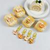 Koreanisches Niedliches 3D-Hamburger-Karomuster-Kopfhörerhülle Für Airpods 4 3 2 Pro 3 Abdeckung mit Anhänger Silikon-Headset-Schutzhüllen Funda