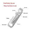 Compact Multifunctional Wrench: Seven-in-One Stainless Steel Tool Card with Bit Wrench
