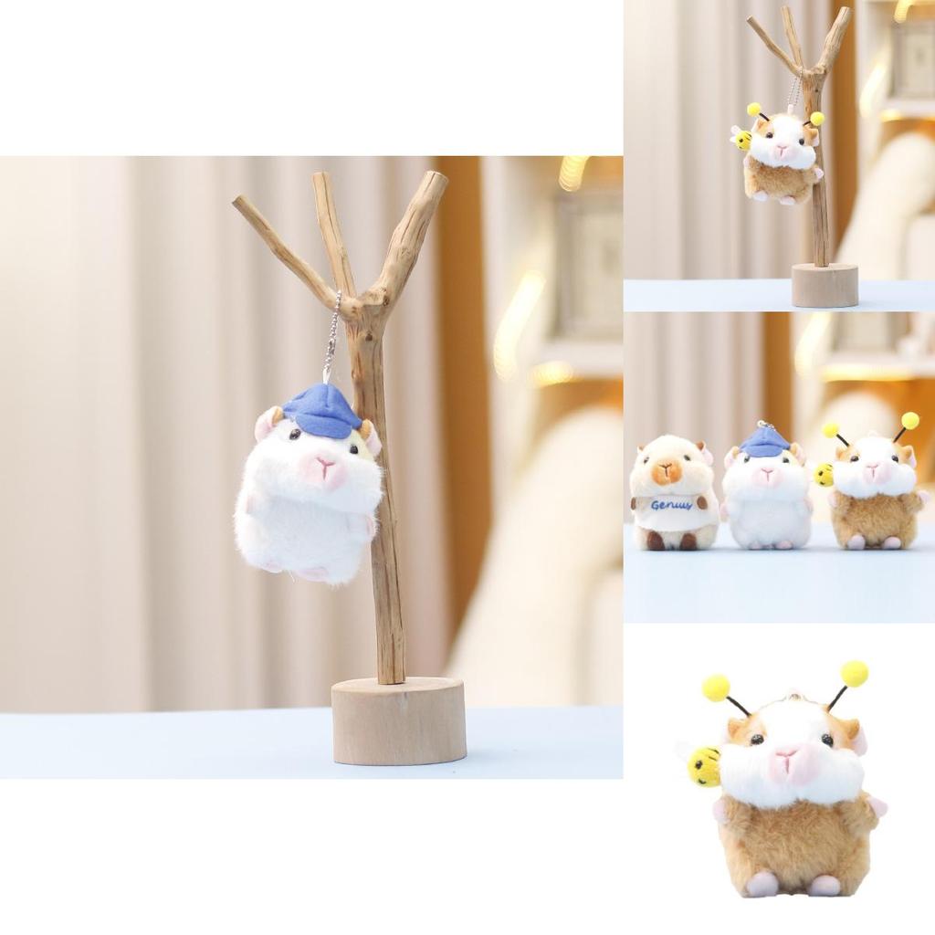Cute Plush Guinea Pig Stuffed Animal Toy Adorable Doll Keychain Bag Charm Gift