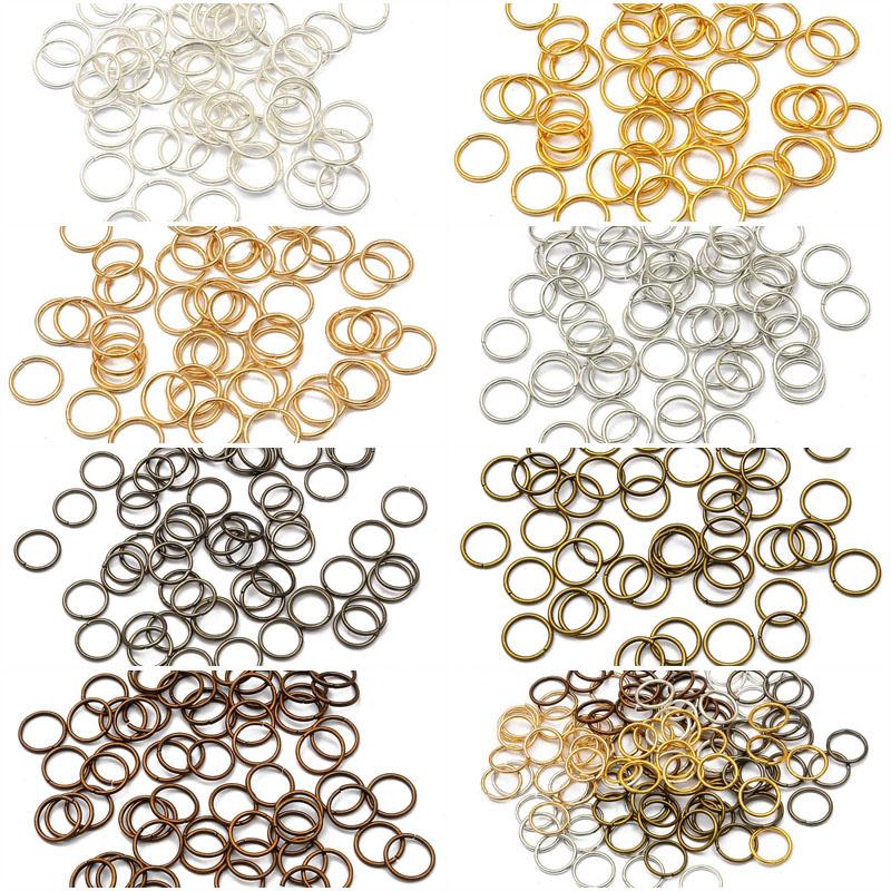 

3-20 мм, 50-500 шт./лот, высококачественные аксессуары для изготовления ювелирных изделий, популярные кольца для прыжков «сделай сам», шитье, разделенные соединители, кольца, нежные ювелирные изделия