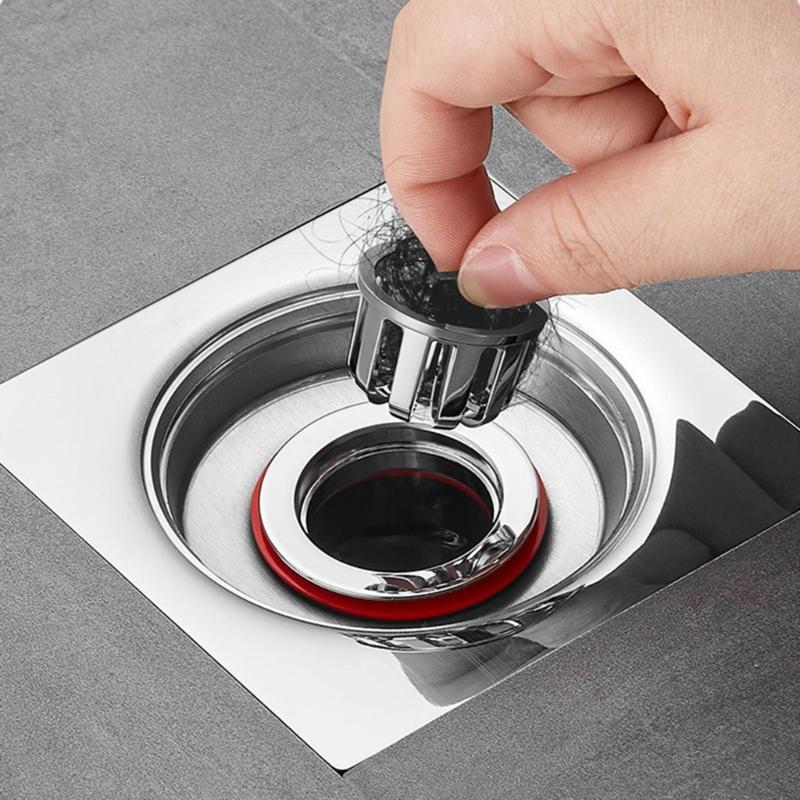 Odor-proof Floor Drain Shower Drainer with Filter Basket Deodorant Anti-clogging Sewer Floor Drain Core for Kitchen