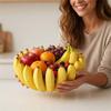 3D Printed Fruit Storage Tray Novelty Simulated Banana Tray Creative Snack Plate  Kitchen