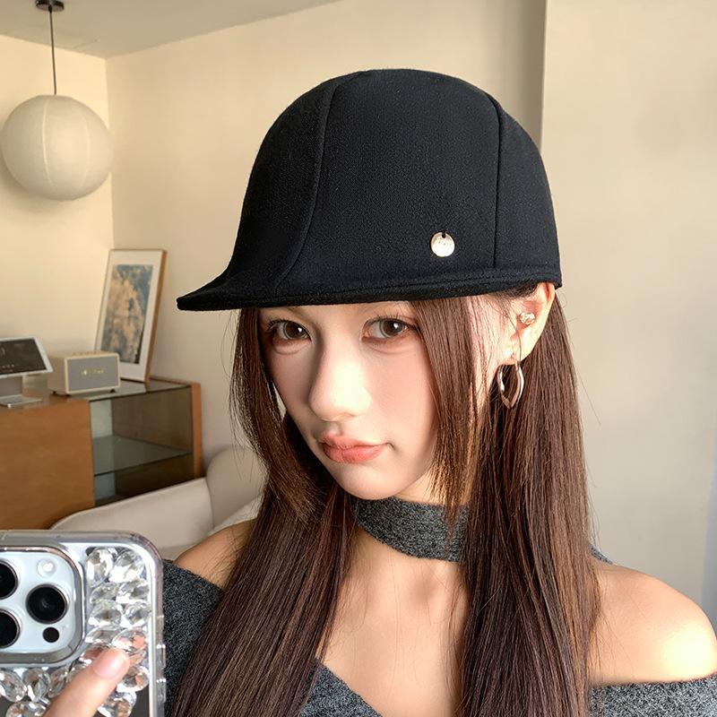 Japanese Wind Forward Hat Children'S Summer Big Head Circumference Versatile Newsboy Hat British Style Painter Hat Duck Tongue Beret